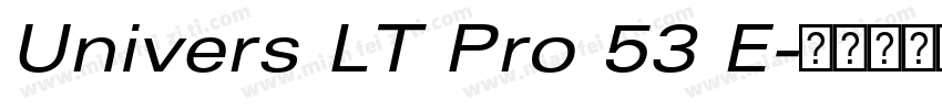 Univers LT Pro 53 E字体转换